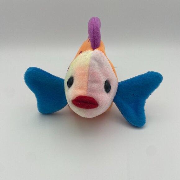 Ty Beanie Baby - Lips the Fish 8 Inch Stuffed Plush - Picture 3 of 14